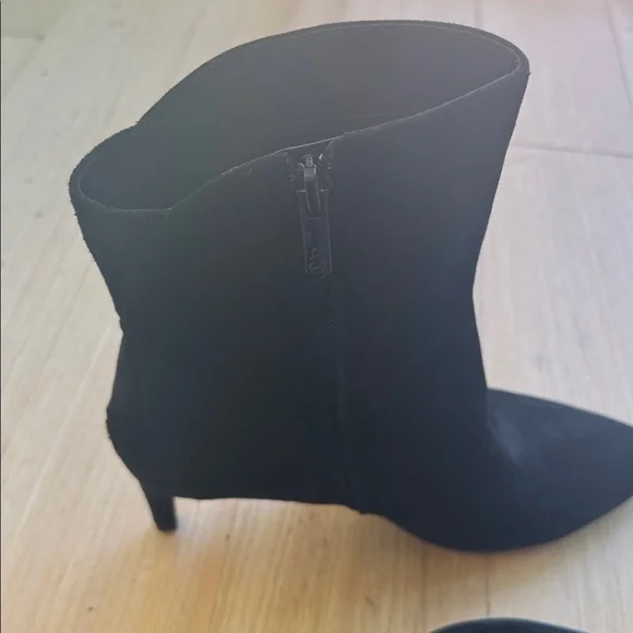 Sam Edelman Black Suede Ankle Boots - Picture 3 of 5
